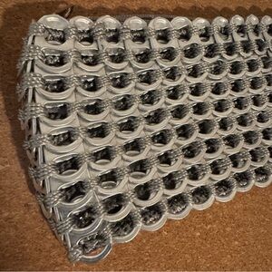 Silver Pop Tab Clutch